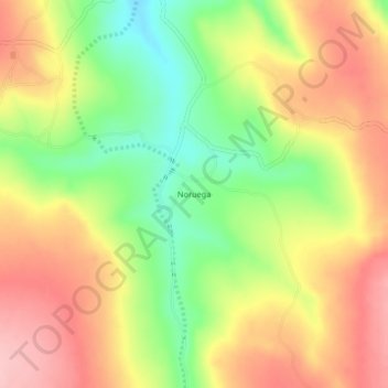 Noruega topographic map, elevation, terrain