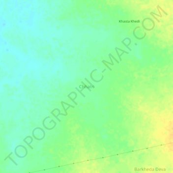 Chhatri topographic map, elevation, terrain