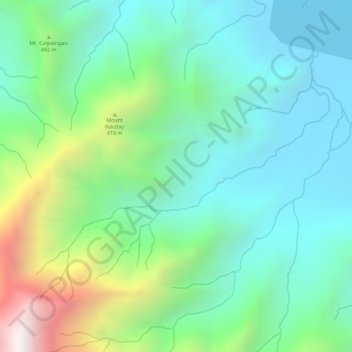 Mount Nacday topographic map, elevation, terrain