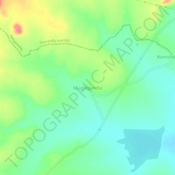 Mugiligundla topographic map, elevation, terrain