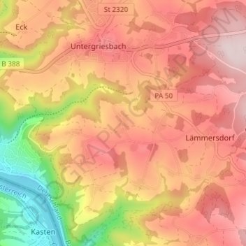 Scherleinsöd topographic map, elevation, terrain