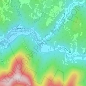 Jewett Center topographic map, elevation, terrain