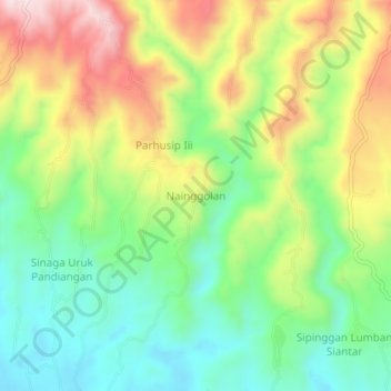 Nainggolan topographic map, elevation, terrain
