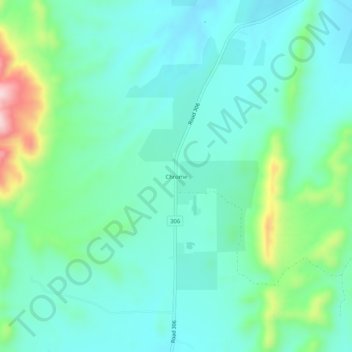 Chrome topographic map, elevation, terrain