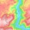 Sequeiras topographic map, elevation, terrain