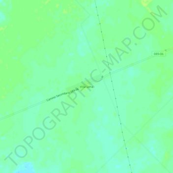Villa Sena topographic map, elevation, terrain