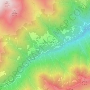 Grumello topographic map, elevation, terrain