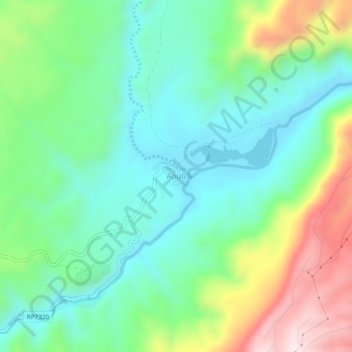 Aouli topographic map, elevation, terrain