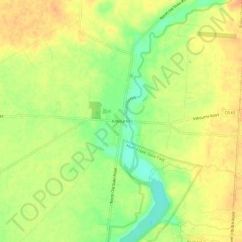 Kilbourne topographic map, elevation, terrain