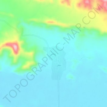 Chaghan topographic map, elevation, terrain