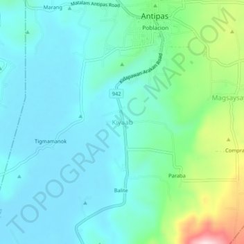 Kiyaab topographic map, elevation, terrain