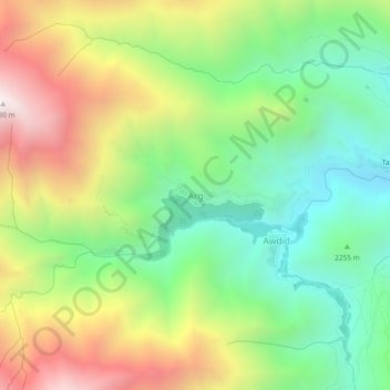 Arg topographic map, elevation, terrain