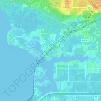 Mulat topographic map, elevation, terrain