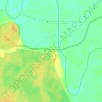 Numaligarh topographic map, elevation, terrain