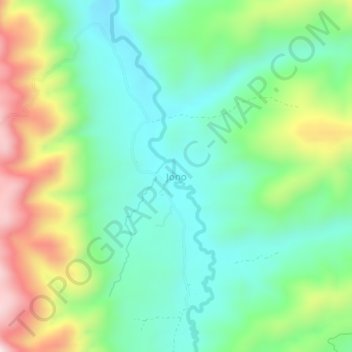 Jono topographic map, elevation, terrain