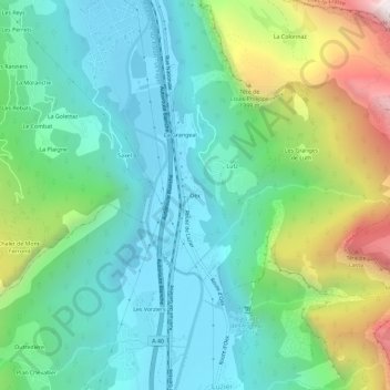 Oex topographic map, elevation, terrain