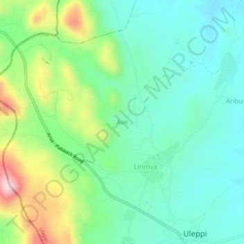 Ave topographic map, elevation, terrain
