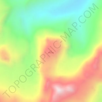 Pacollo topographic map, elevation, terrain