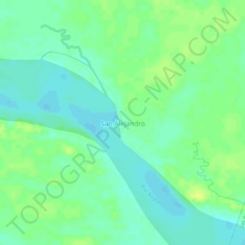 San Alejandro topographic map, elevation, terrain