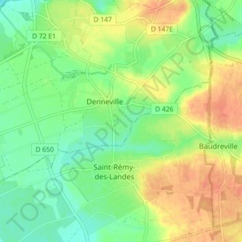 Les Gros topographic map, elevation, terrain