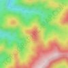 Entoto Knob topographic map, elevation, terrain