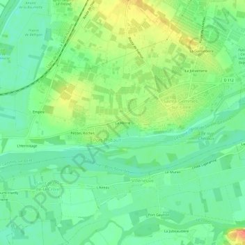 La Venrie topographic map, elevation, terrain
