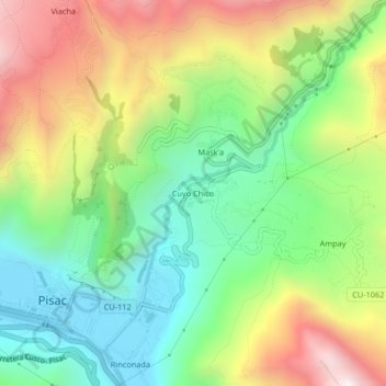 Cuyo Chico topographic map, elevation, terrain