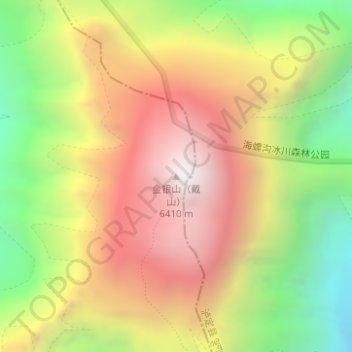 Mt.Tai topographic map, elevation, terrain