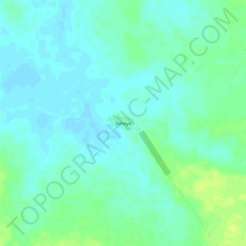 Deleye topographic map, elevation, terrain