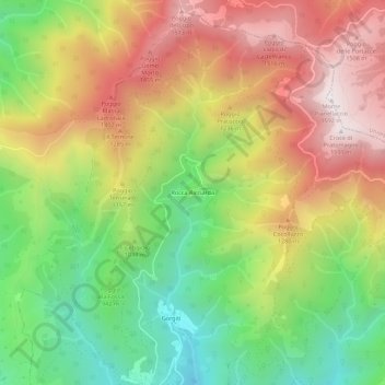 Rocca Ricciarda topographic map, elevation, terrain