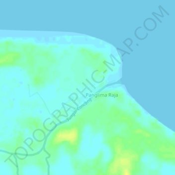 Concong Luar topographic map, elevation, terrain