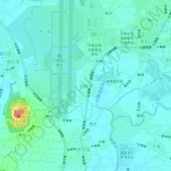 石螺潭 topographic map, elevation, terrain