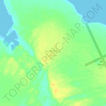 Jimhil topographic map, elevation, terrain