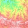 Randburg topographic map, elevation, terrain