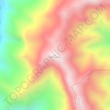 Alto Cachipay topographic map, elevation, terrain