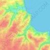 Borthélo topographic map, elevation, terrain