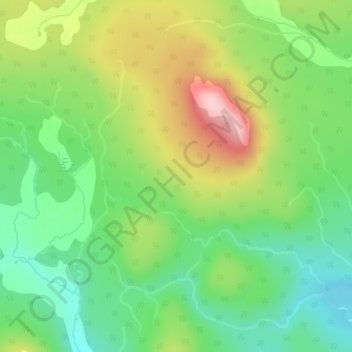 Itcha Range topographic map, elevation, terrain
