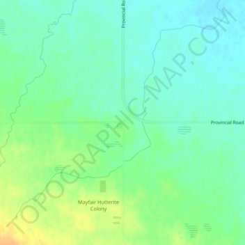 Wakopa topographic map, elevation, terrain