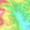 Krusevica topographic map, elevation, terrain
