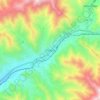 Chosica topographic map, elevation, terrain