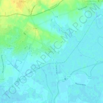 Moricq topographic map, elevation, terrain