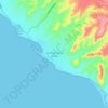 Golfo de Santa Clara topographic map, elevation, terrain