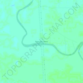 Passo do Lontra topographic map, elevation, terrain