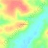 Angical topographic map, elevation, terrain