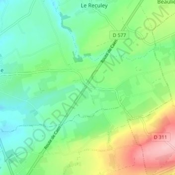 La Bistière topographic map, elevation, terrain