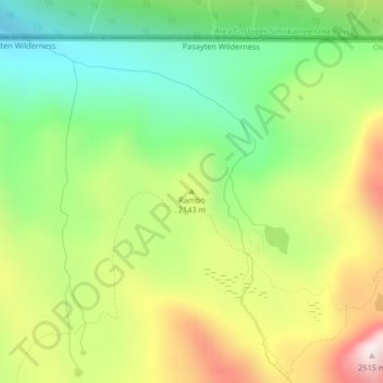 Rambo topographic map, elevation, terrain