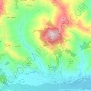 Riviano topographic map, elevation, terrain