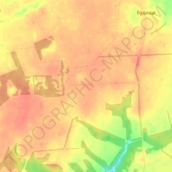 Novenke topographic map, elevation, terrain