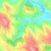 Buzeni topographic map, elevation, terrain