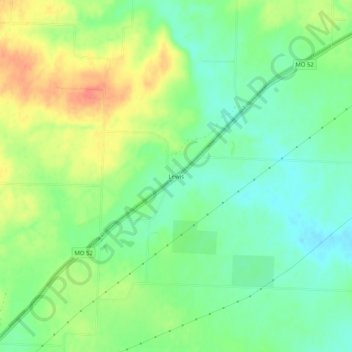 Lewis topographic map, elevation, terrain